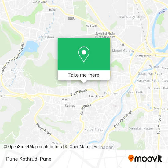 Pune Kothrud map