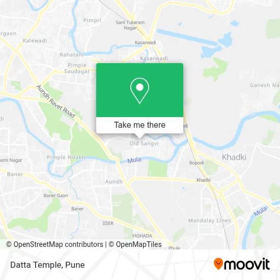 Datta Temple map