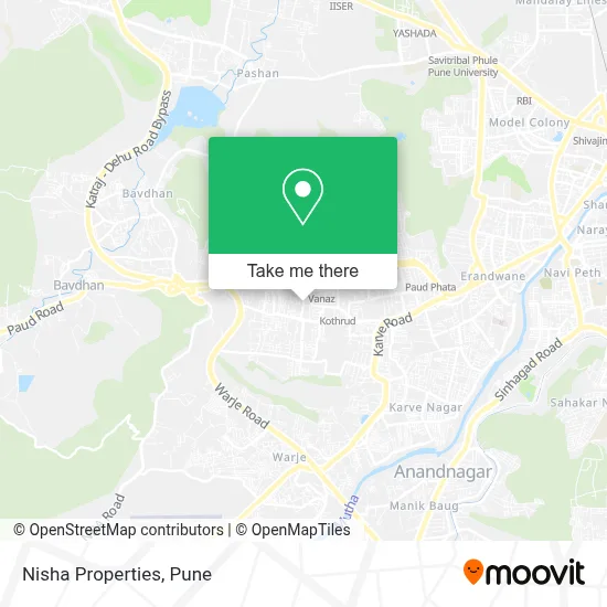 Nisha Properties map