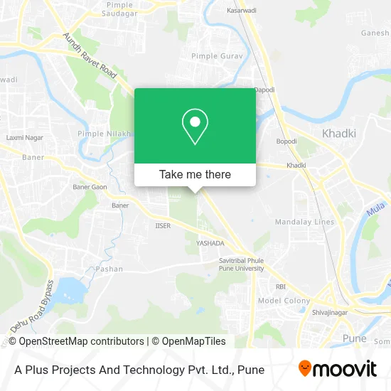 A Plus Projects And Technology Pvt. Ltd. map