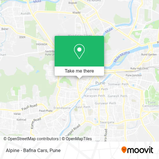 Alpine - Bafna Cars map