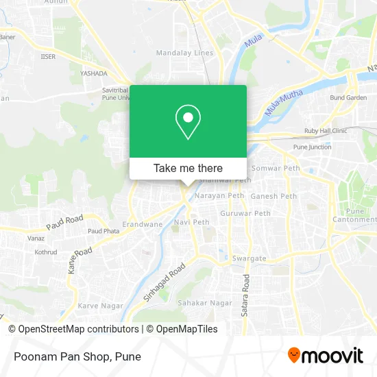 Poonam Pan Shop map
