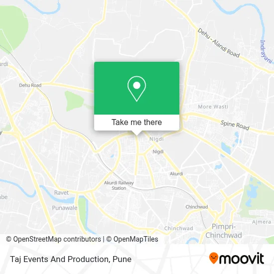 Taj Events And Production map