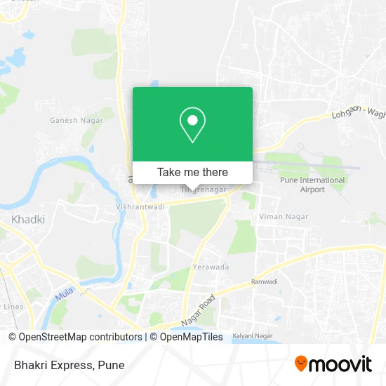 Bhakri Express map