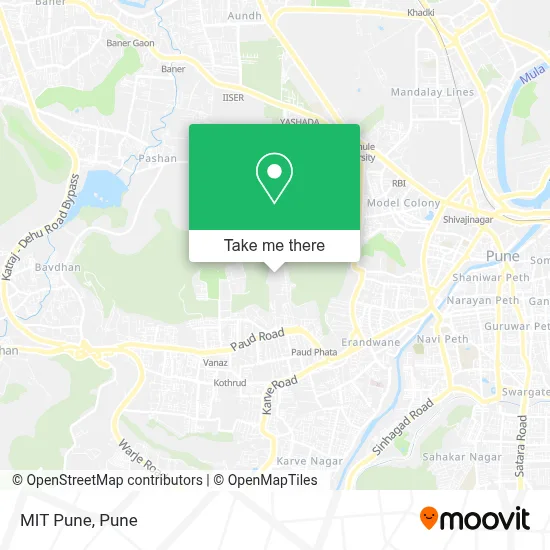 MIT Pune map