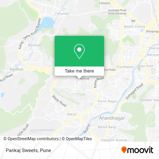 Pankaj Sweets map