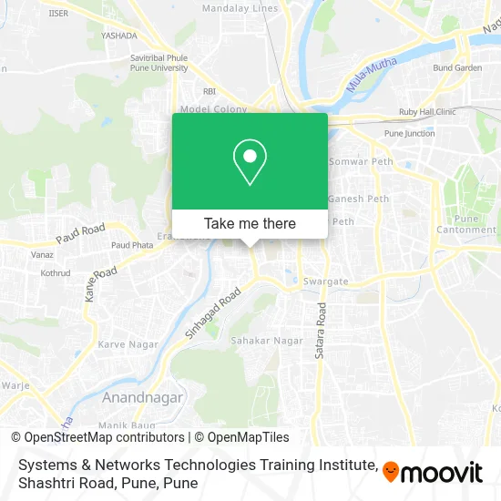 Systems & Networks Technologies Training Institute, Shashtri Road, Pune map