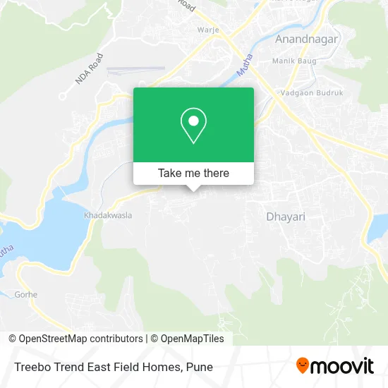 Treebo Trend East Field Homes map