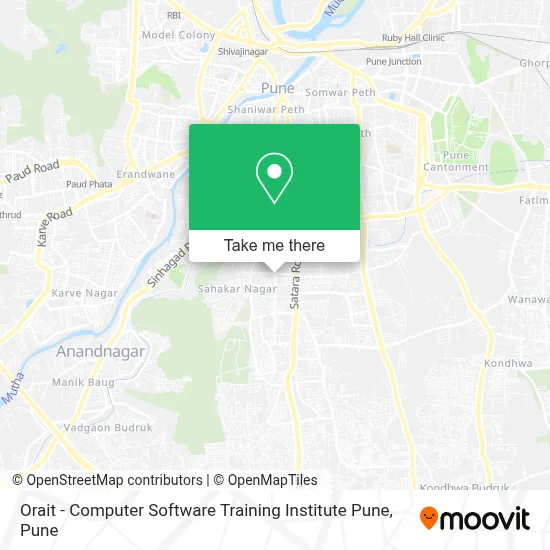 Orait - Computer Software Training Institute Pune map