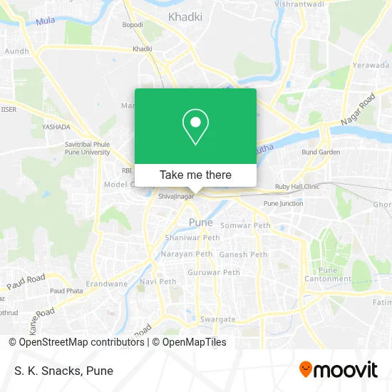S. K. Snacks map
