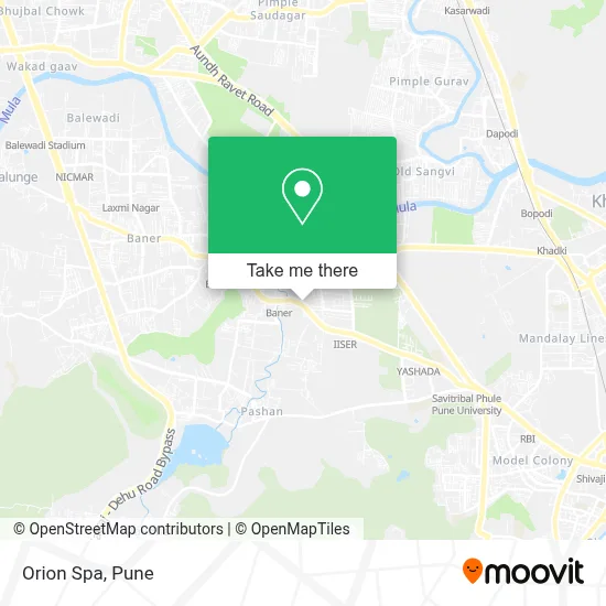 Orion Spa map