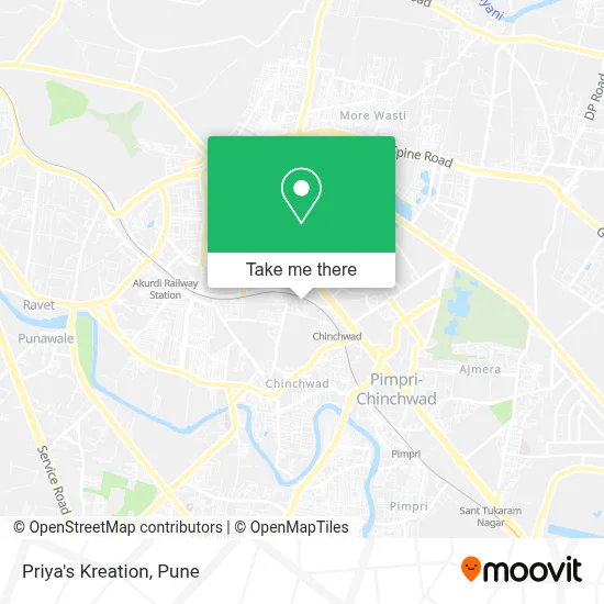 Priya's Kreation map
