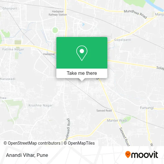 Anandi Vihar map