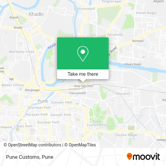 Pune Customs map