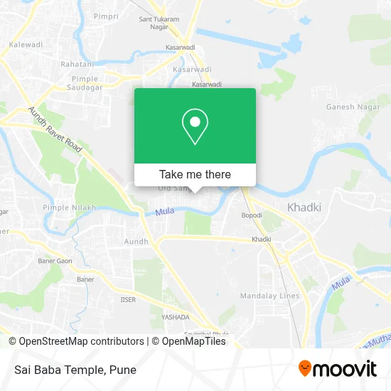 Sai Baba Temple map