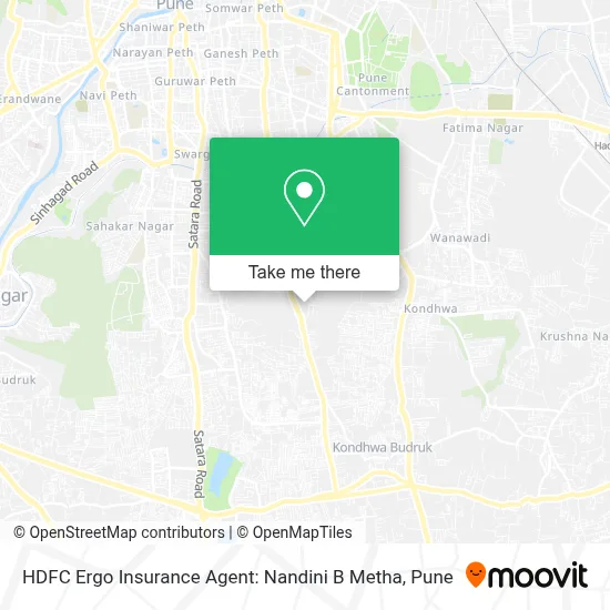HDFC Ergo Insurance Agent: Nandini B Metha map