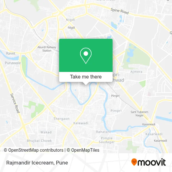 Rajmandir Icecream map