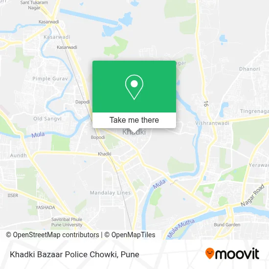 Khadki Bazaar Police Chowki map
