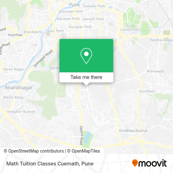 Math Tuition Classes Cuemath map