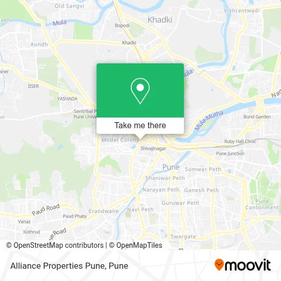 Alliance Properties Pune map