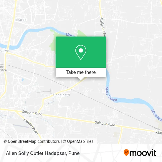 Allen Solly Outlet Hadapsar map