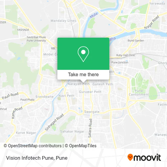 Vision Infotech Pune map