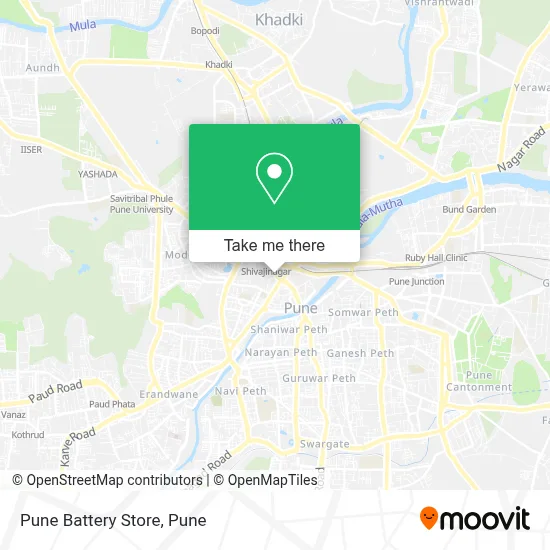 Pune Battery Store map