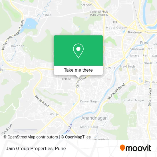 Jain Group Properties map