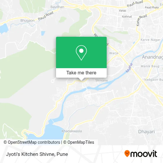 Jyoti's Kitchen Shivne map