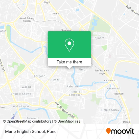 Mane English School map