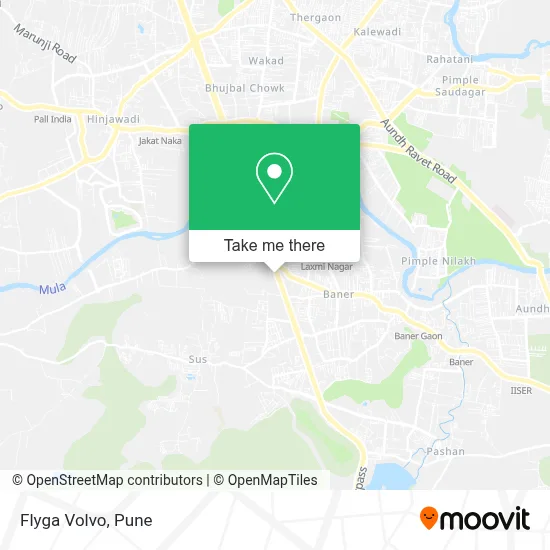 Flyga Volvo map