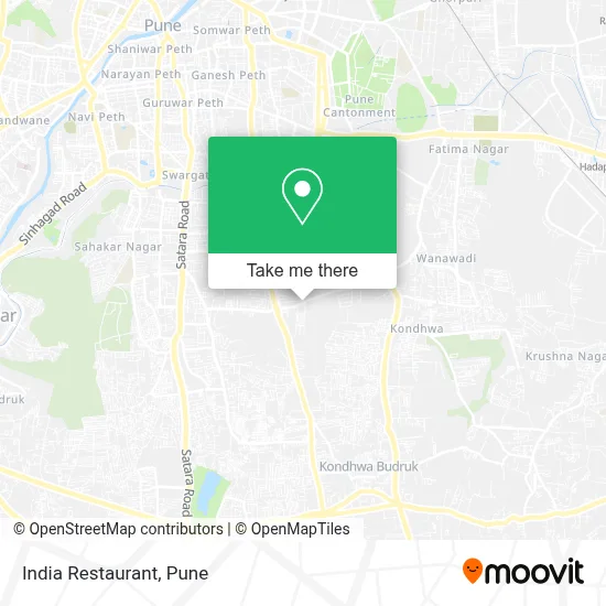 Restaurant India map