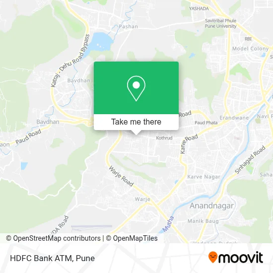 HDFC Bank Atm map
