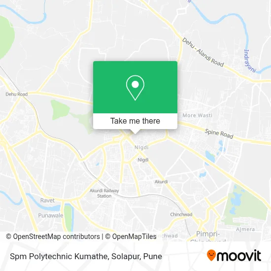 Spm Polytechnic Kumathe, Solapur map
