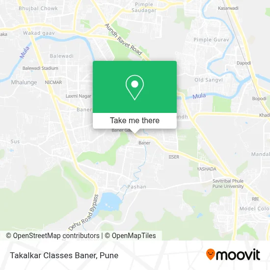 Takalkar Classes Baner map