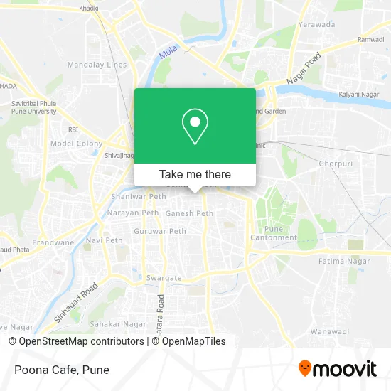 Poona Cafe map