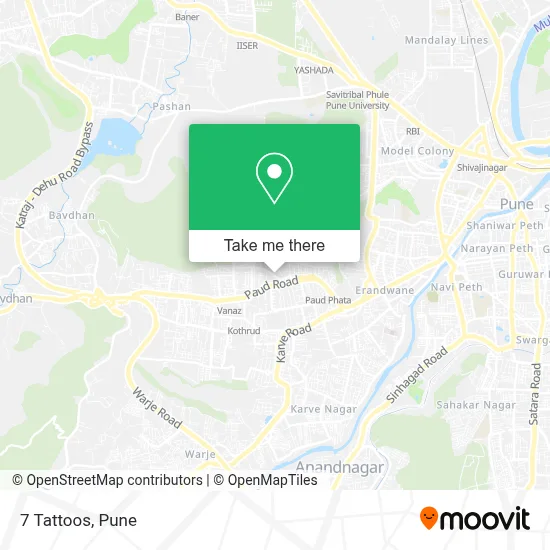 7 Tattoos map