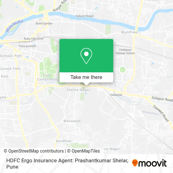HDFC Ergo Insurance Agent: Prashantkumar Shelar map