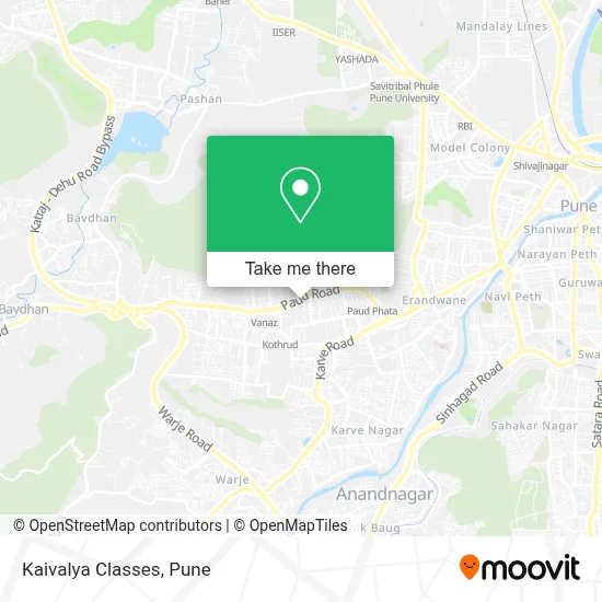 Kaivalya Classes map