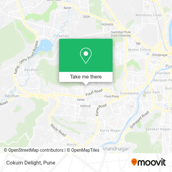 Cokum Delight map