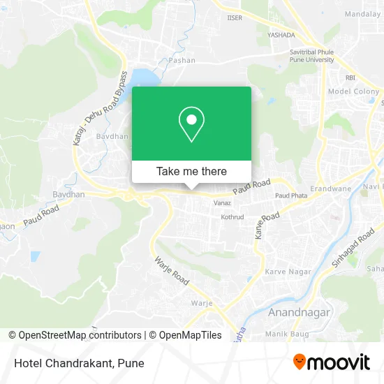 Hotel Chandrakant map