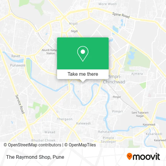 The Raymond Shop map