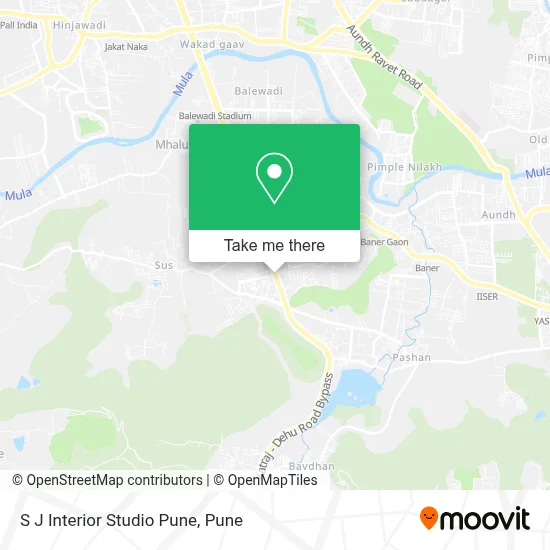 S J Interior Studio Pune map