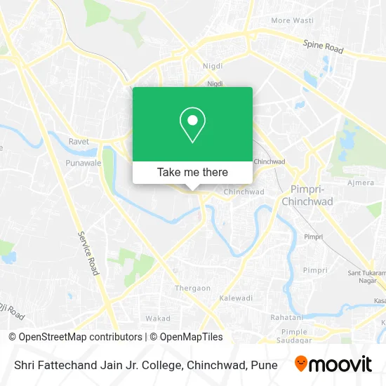 Shri Fattechand Jain Jr. College, Chinchwad map