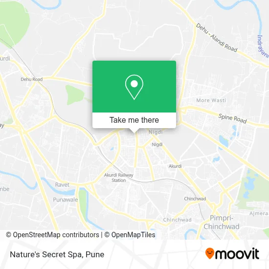 Nature's Secret Spa map