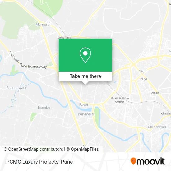 PCMC Luxury Projects map
