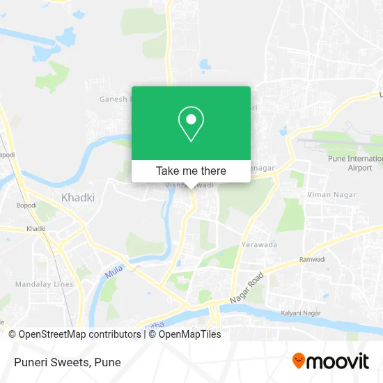 Puneri Sweets map