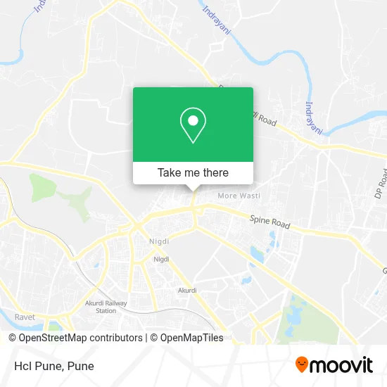 Hcl Pune map