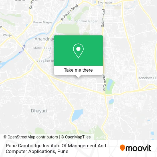 Pune Cambridge Institute Of Management And Computer Applications map