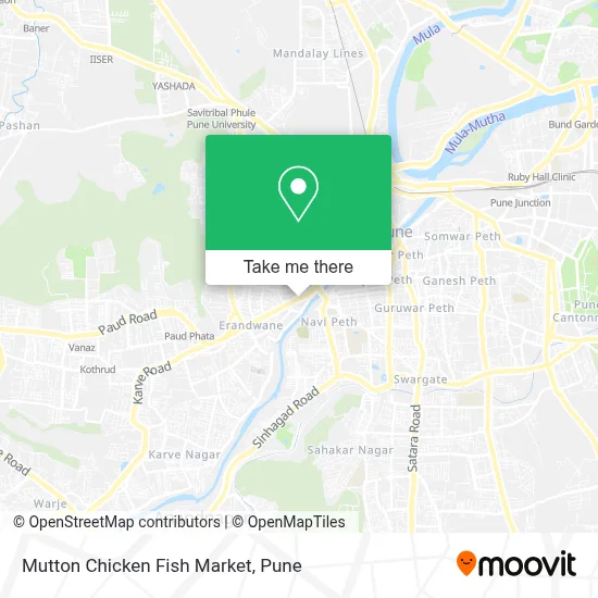 Mutton Chicken Fish Market map